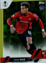 Desire Doue 2022 Topps UEFA Club Competitions Yellow Foil 155/299