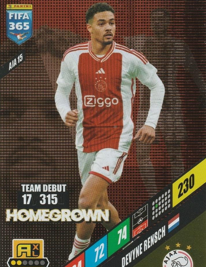 Devyne Rensch 2024 Panini Adrenalyn XL FIFA 365