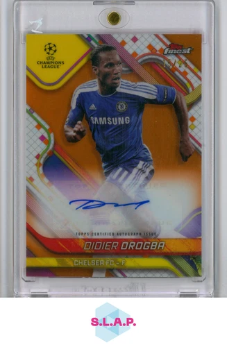 Didier Drogba 2024 Topps Finest Orange /25