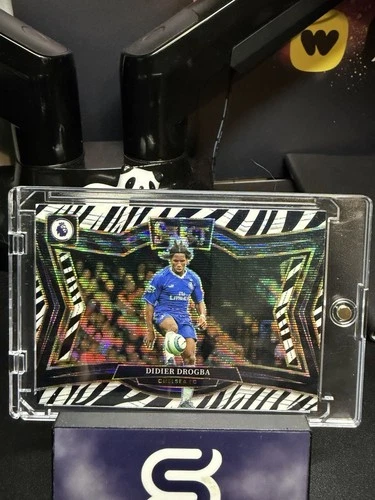 Didier Drogba 2024 Panini Select Premier League Zebra Prizm