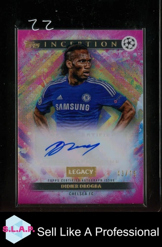 Didier Drogba 2024 Topps Inception UCC Pink Foil /75