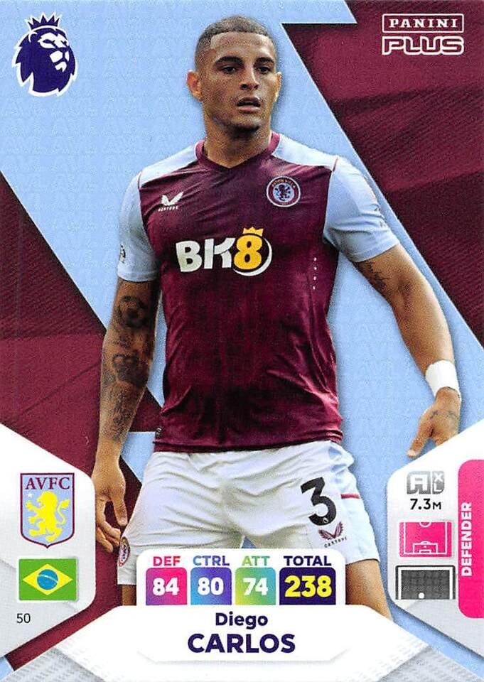 Diego Carlos 2024 Panini Adrenalyn XL Premier League Plus