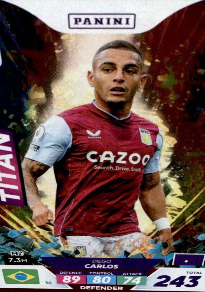 Diego Carlos 2023 Panini Adrenalyn XL Premier League Plus
