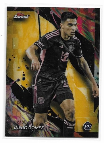 Diego Gomez 2024 Topps Finest Gold Refractor /50