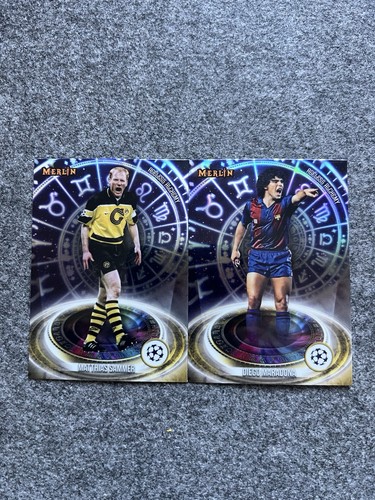 Diego Maradona / Matthias Sammer 2023 Topps Chrome Merlin