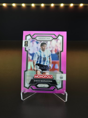Diego Maradona 2026 Panini Monopoly Prizm FIFA World Cup Soccer Pink Prizm /199