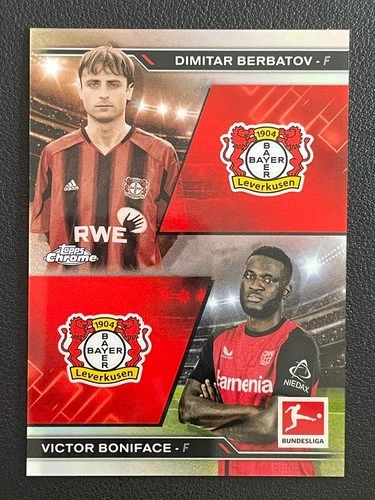 Dimitar Berbatov / Victor Boniface 2024 Topps Chrome