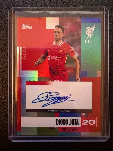 Diogo Jota 2024 Topps 2024/25 Liverpool FC Team Set /250