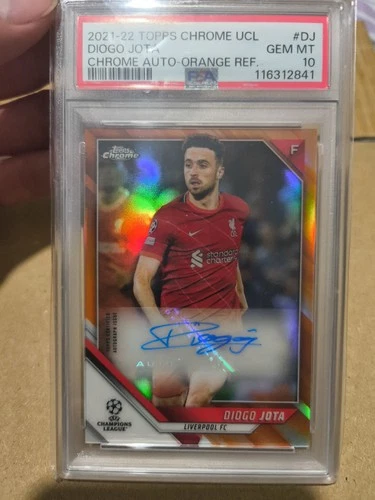 Diogo Jota 2021 Topps Chrome Arancione Rifrattore 9/25