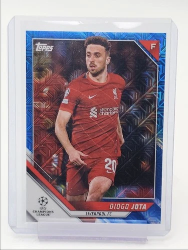 Diogo Jota 2021 Topps Chrome Blue Mojo /75