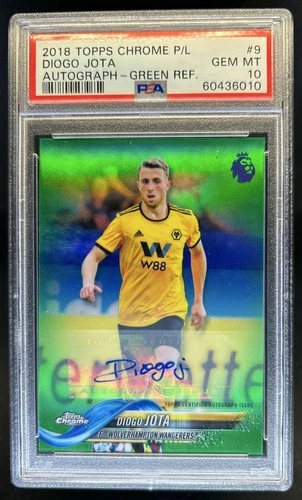 Diogo Jota 2018 Topps Chrome Green Refractor /99
