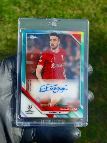 Diogo Jota 2021 Topps Chrome UEFA Aqua Refractor /199