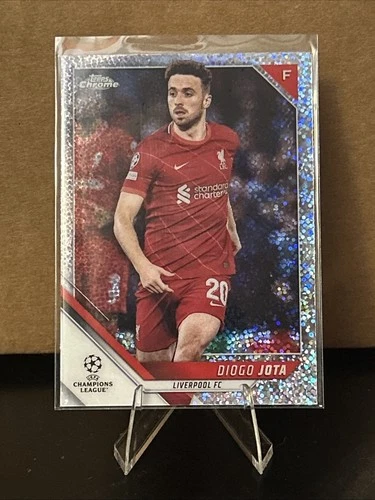 Diogo Jota 2021 Topps Chrome UEFA Champions League Speckle Refractor