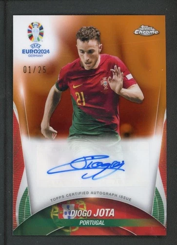 Diogo Jota 2024 Topps Cromo UEFA Euro 2024 Arancione /25