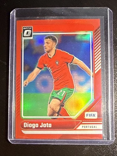 Diogo Jota 2024 Panini Donruss FIFA Optic Red Prizm 126/299