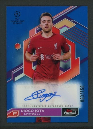 Diogo Jota 2023 Topps Finest Blue /150