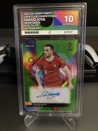 Diogo Jota 2023 Topps Finest Green