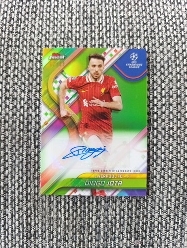 Diogo Jota 2024 Topps Finest Green /99