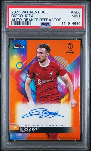Diogo Jota 2023 Topps Finest Orange /25