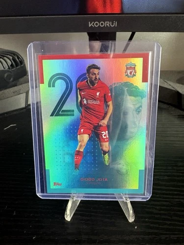 Diogo Jota 2022 Topps Liverpool FC Team Set Blue Foil /175