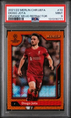 Diogo Jota 2021 Topps Merlin Chrome Orange Mojo /25