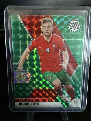 Diogo Jota 2021 Panini Mosaic UEFA Euro 2020 Green Mosaic Prizm