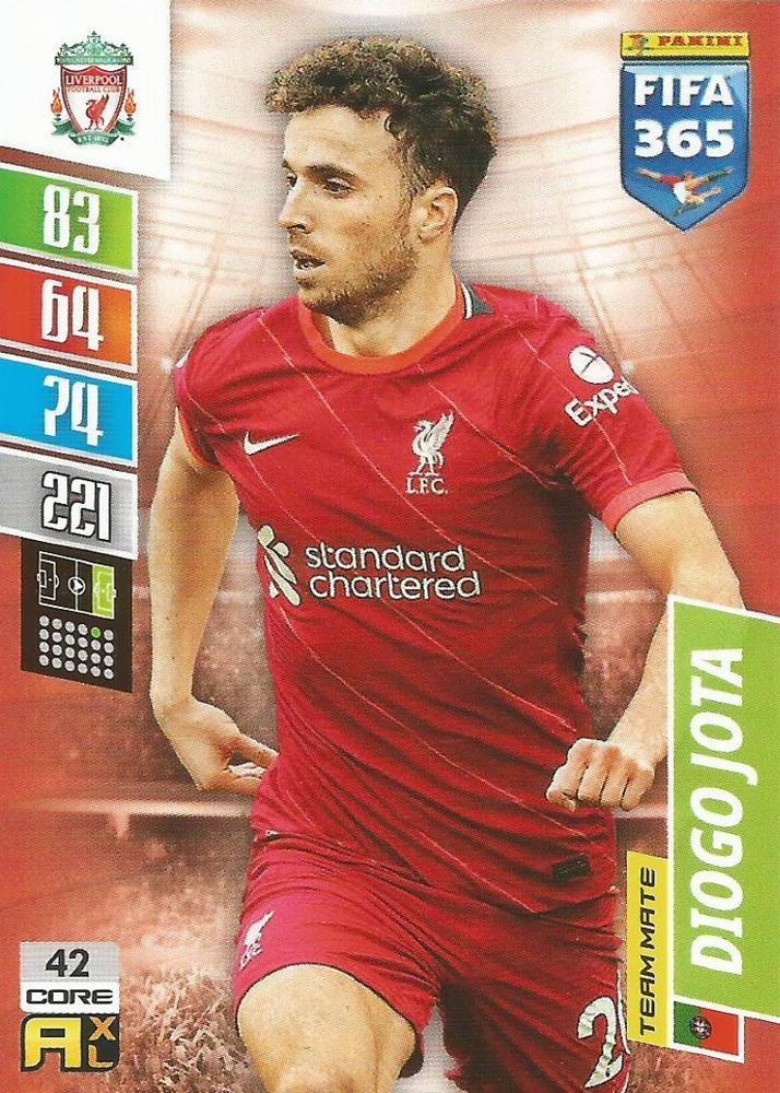 Diogo Jota 2022 Panini Adrenalyn XL FIFA 365