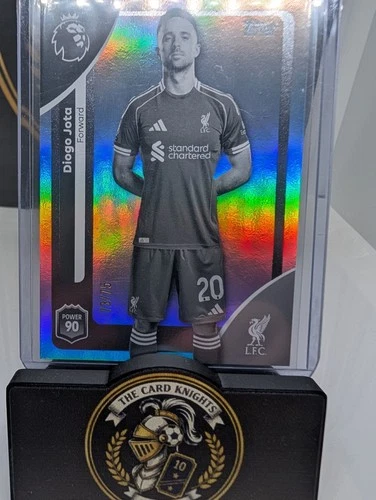 Diogo Jota 2026 Topps Premier League Black and White Rainbow /75