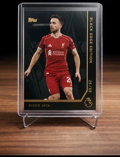 Diogo Jota 2026 Topps Premier League Black Edge Edition /50