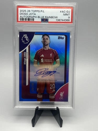 Diogo Jota 2025 Topps Premier League Blue Rainbow /150