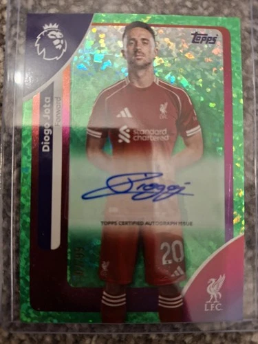 Diogo Jota 2025 Topps Premier League Green Mini Diamond /99