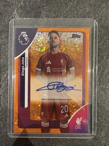 Diogo Jota 2025 Topps Premier League Orange Mini Diamond /25