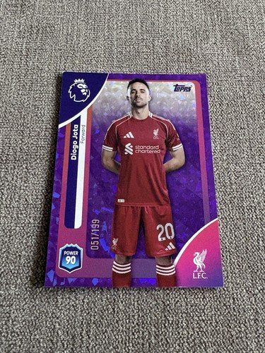 Diogo Jota 2026 Topps Premier League Purple /199