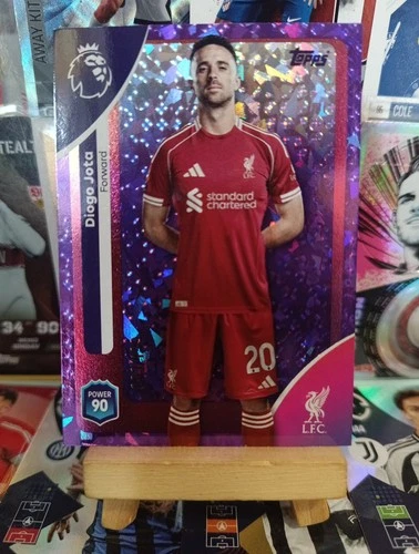 Diogo Jota 2026 Topps Premier League Purple Mini Diamond /199