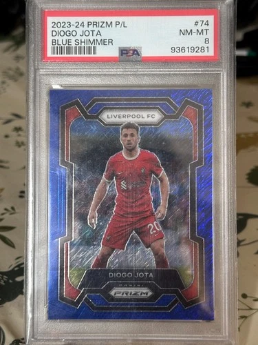 Diogo Jota 2023 Panini Prizm Blue Shimmer /8