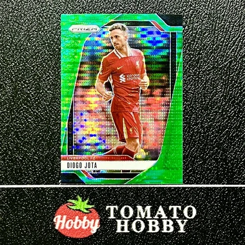Diogo Jota 2024 Panini Prizm Green Pulsar Refractor
