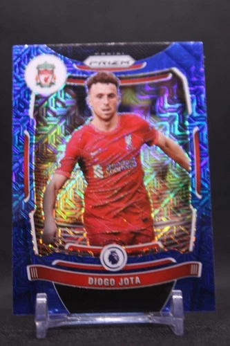 Diogo Jota 2021 Panini Prizm Premier League Blue Mojo