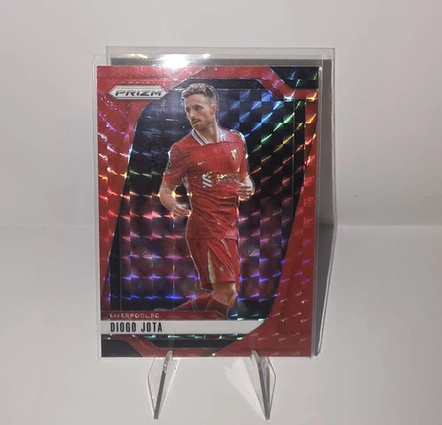 Diogo Jota 2024 Panini Prizm Red Refractor Mosaico