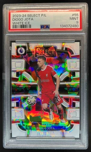 Diogo Jota 2023 Panini Prizm White Ice /85