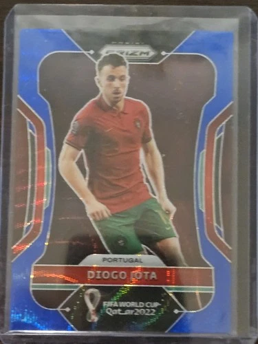 Diogo Jota 2022 Panini Prizm World Cup Blue Wave /199