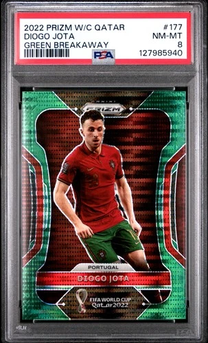 Diogo Jota 2022 Panini Prizm World Cup Green /5