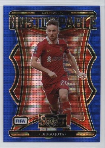 Diogo Jota 2024 Panini Select Blue Pulsar Prizm