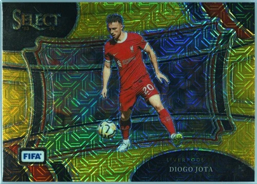 Diogo Jota 2023 Panini Select FIFA Gold Mojo Prizm /10