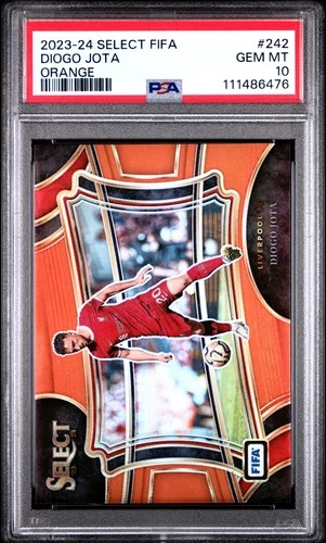 Diogo Jota 2023 Panini Select FIFA Naranja /49