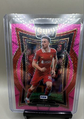 Diogo Jota 2024 Panini Select FIFA Pink Mojo Prizm /299