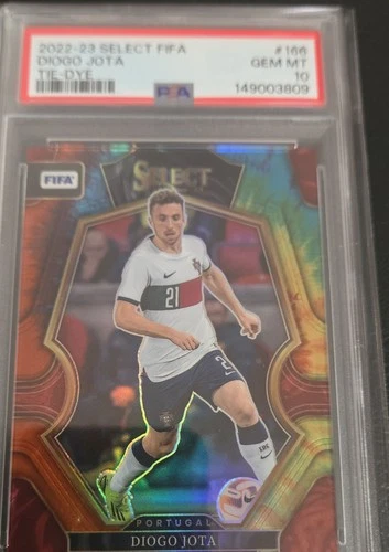 Diogo Jota 2022 Panini Select FIFA Tie-Dye Prizm /49