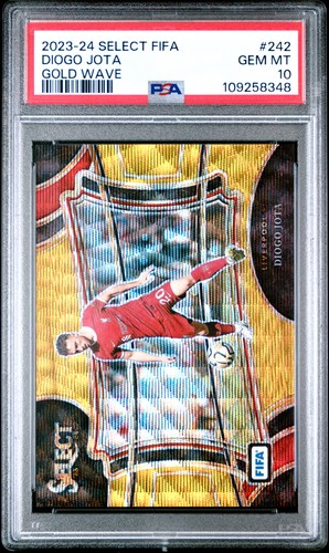 Diogo Jota 2023 Panini Select Gold Wave /10