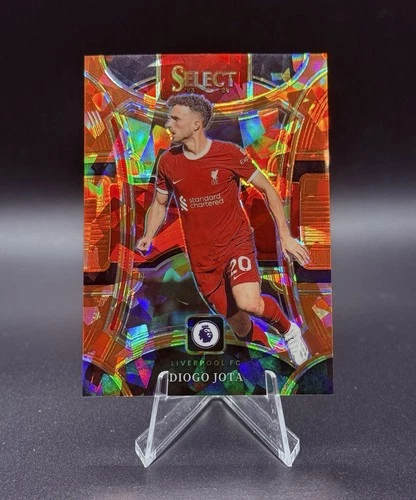 Diogo Jota 2024 Panini Select Orange Prizm Mezzanine /145