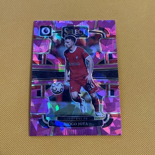 Diogo Jota 2023 Panini Select Pink Cracked Ice