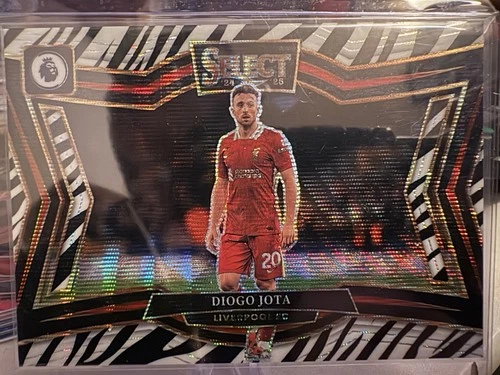 Diogo Jota 2024 Panini Select Premier League Zebra Prizm